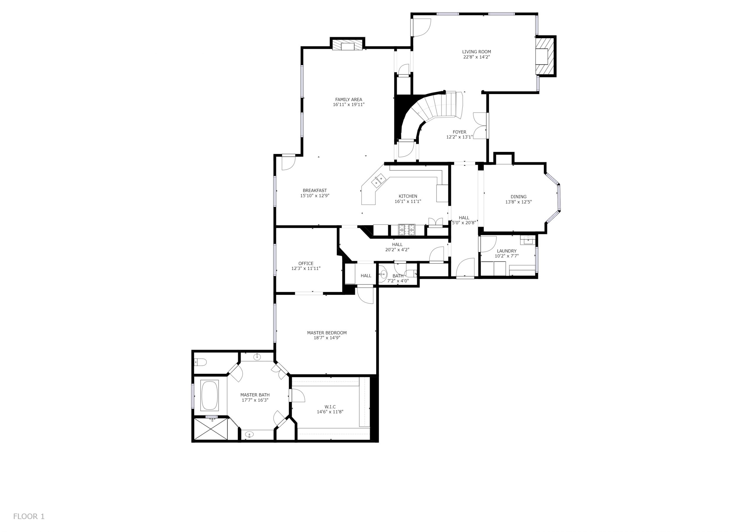 1013 Bridgestone Place, Knoxville, TN 37919 - Floor Plan 1